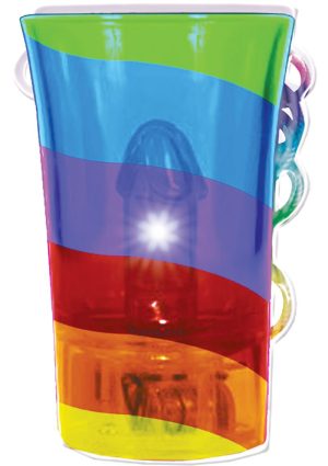 Light Up Rainbow Pecker Shot Glass