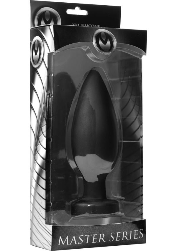 Master Series Colossus XXL Silicone Anal Plug - Black