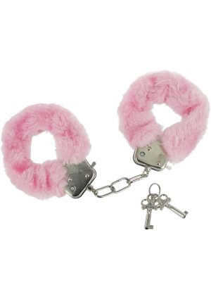 Frisky Caught In Candy Pink Furry Cuffs - Pink