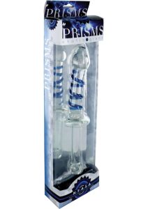 Prisms Nyasa Glass Thrusting Wand - Blue/Clear