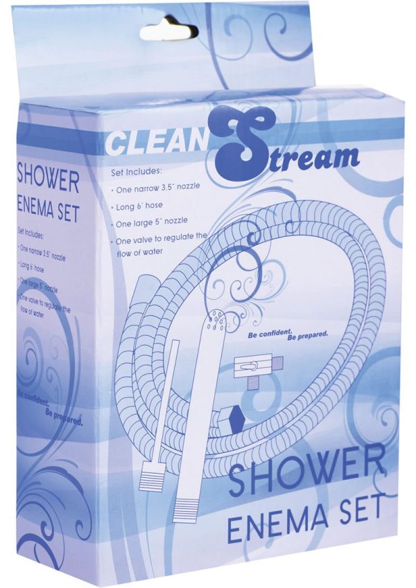 CleanStream Shower Enema Set - Silver