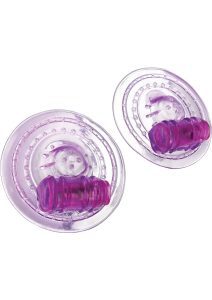 Trinity Vibes Razzle - Vibrating Nipple Pads - Purple