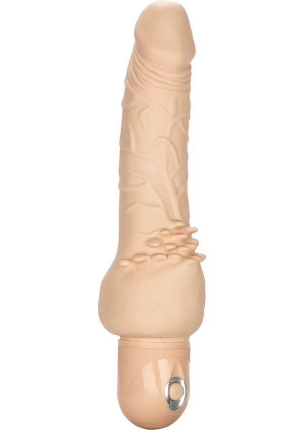 Power Stud Cliterrific Vibrating Dildo - Vanilla