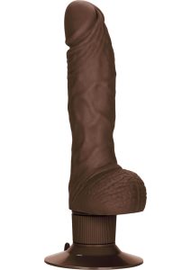 Shower Stud Super Stud Vibrating Dildo - Chocolate