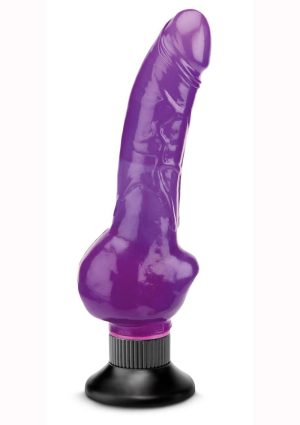 Wall Bangers Vibrating Dildo 9in - Purple