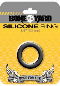 Boneyard Silicone Ring Cock Ring 1.4in - Black