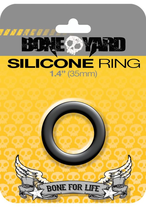 Boneyard Silicone Ring Cock Ring 1.4in - Black