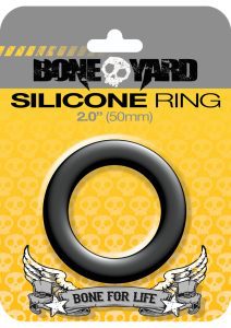 Boneyard Silicone Ring Cock Ring 2in - Black