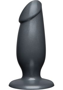 American Bombshell Fat Man Dildo 7in - Gun Metal