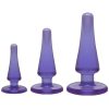 Crystal Jellies Anal Initiation (3 Piece Kit) - Purple