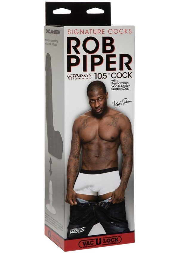 Signature Cocks Ultraskyn Rob Piper Dildo 10.5in - Chocolate