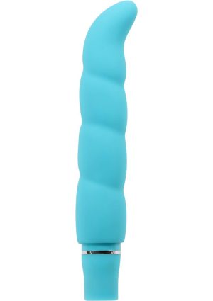 Luxe Purity G Silicone G-Spot Vibrator - Aqua