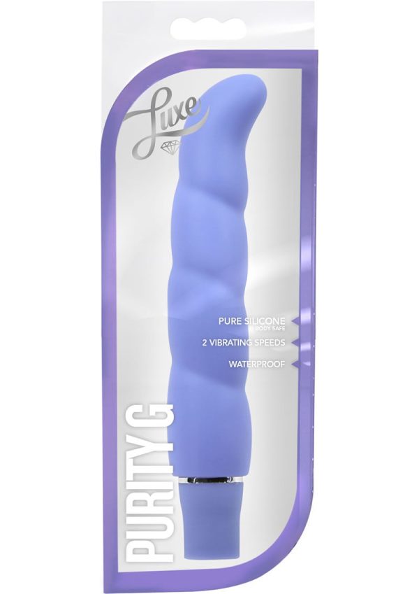 Luxe Purity G Silicone G-Spot Vibrator - Periwinkle