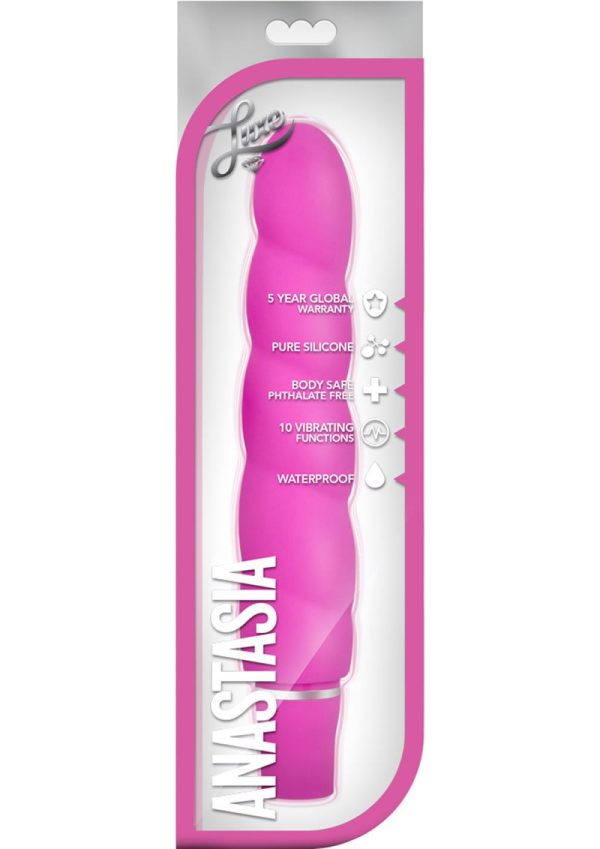 Luxe Anastasia Silicone Vibrator - Pink