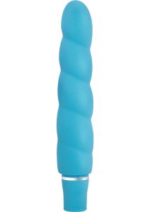 Luxe Anastasia Silicone Vibrator - Aqua