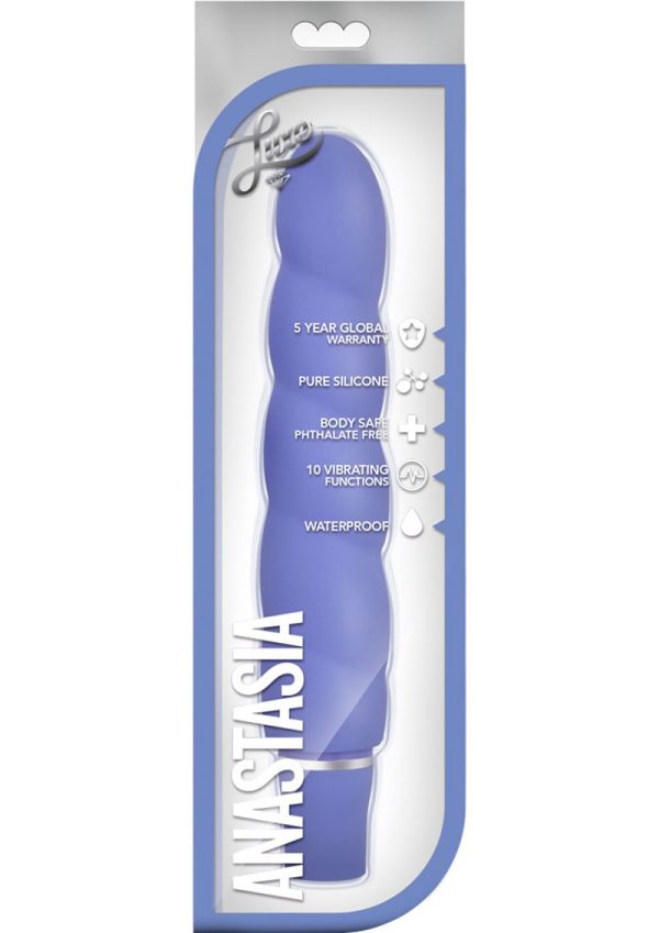 Luxe Anastasia Silicone Vibrator - Periwinkle