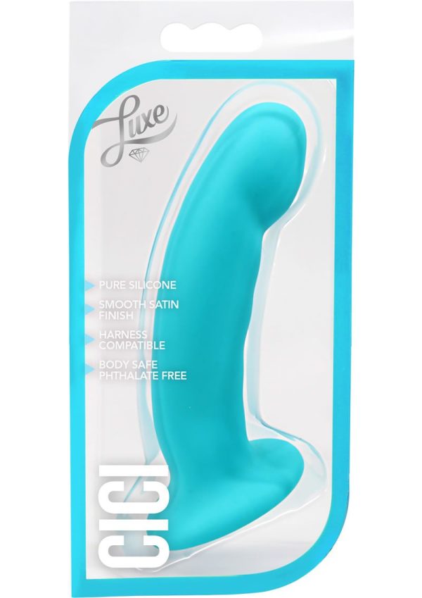 Luxe Cici Silicone Dildo 6.5in - Blue