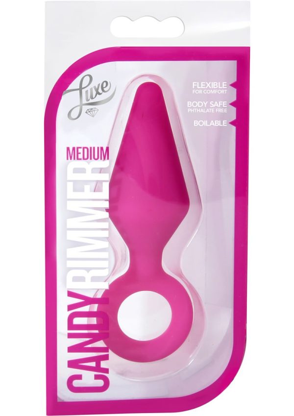 Luxe Candy Rimmer Silicone Butt Plug - Small - Pink