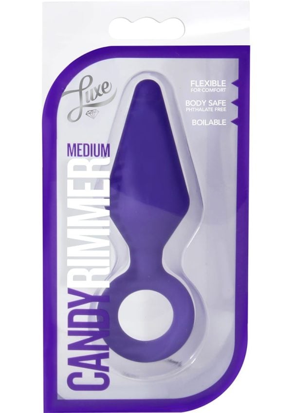 Luxe Candy Rimmer Silicone Butt Plug - Small - Purple