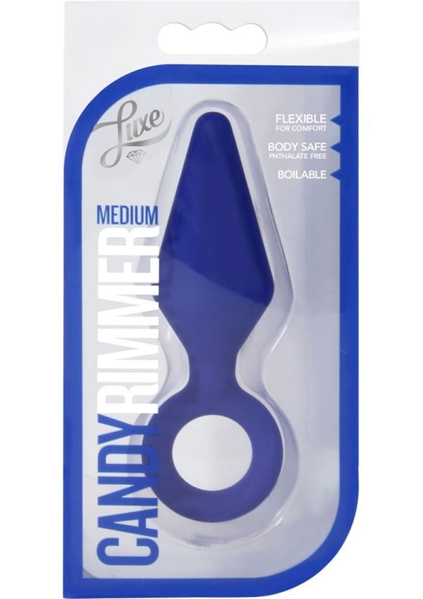 Luxe Candy Rimmer Silicone Butt Plug - Small - Indigo