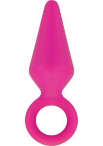 Luxe Candy Rimmer Silicone Butt Plug - Medium - Pink