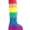 Colours Pride Edition Silicone Dildo 6in - Rainbow