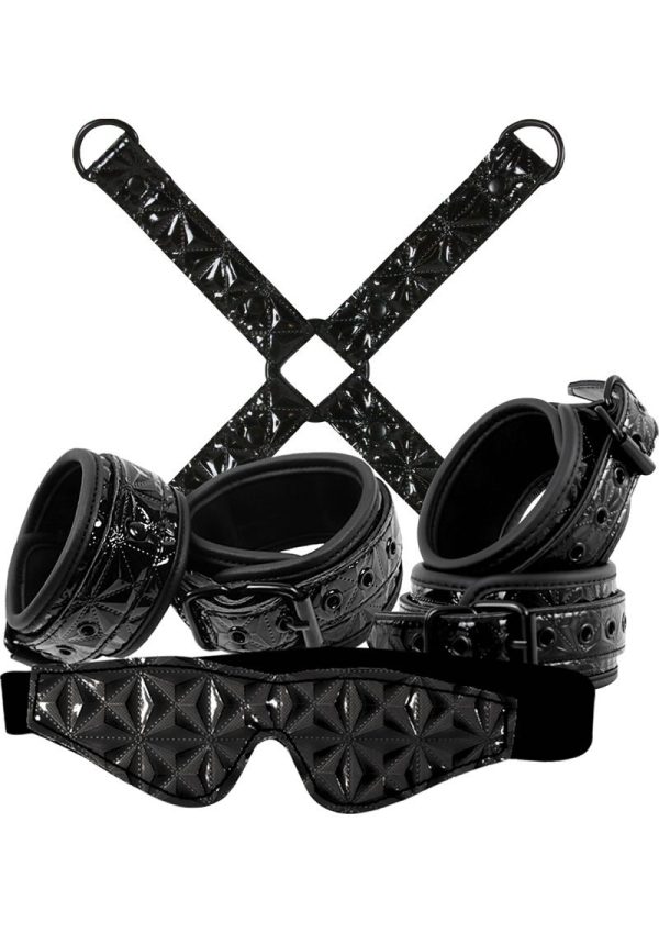 Sinful Bondage Vinyl Kit (Set of 4) - Black