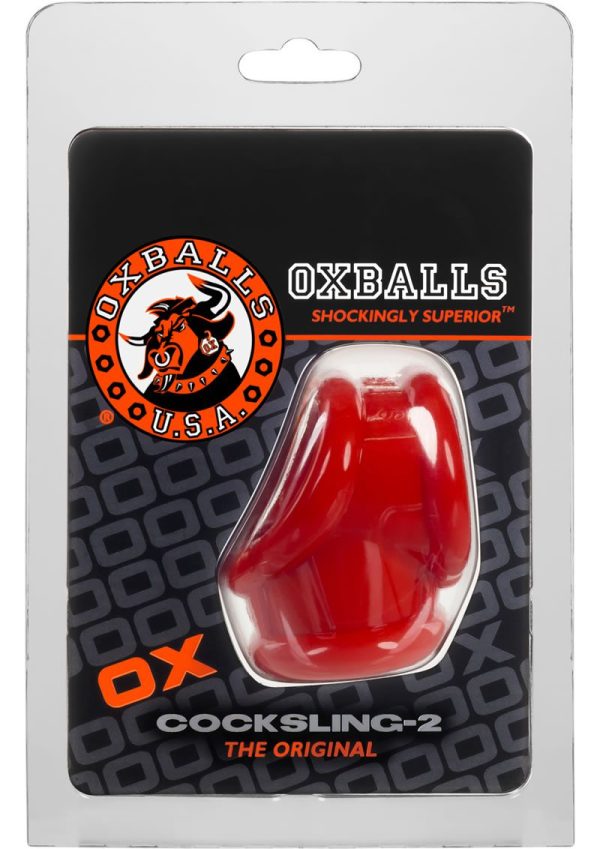 Oxballs Cocksling-2 Cock and Ball Ring - Red