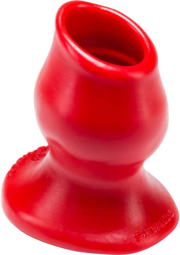 Oxballs Pig-Hole-3 Large Silicone Hollow Butt Plug - Red