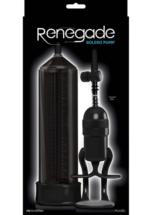 Renegade Bolero Penis Pump - Black