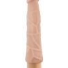 Dr. Skin Silver Collection Cock Vibe 1 Vibrating Dildo 9in - Vanilla