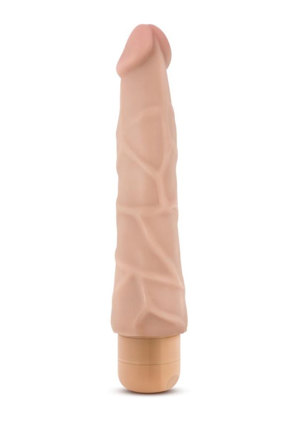 Dr. Skin Silver Collection Cock Vibe 1 Vibrating Dildo 9in - Vanilla