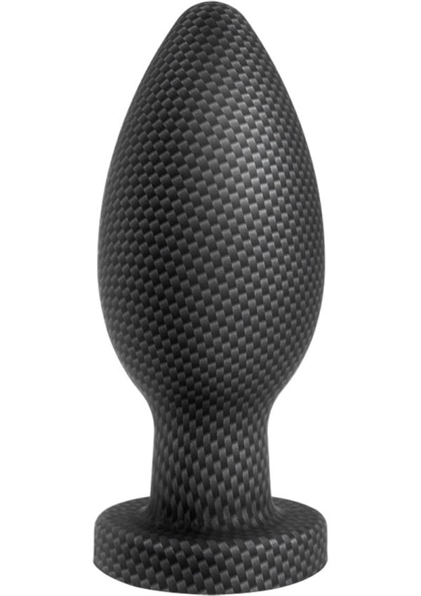 Spark Silicone Butt Plug - Medium - Carbon Fiber