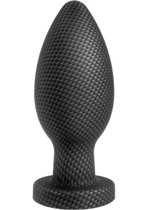 Spark Silicone Butt Plug - Large - Carbon Fiber