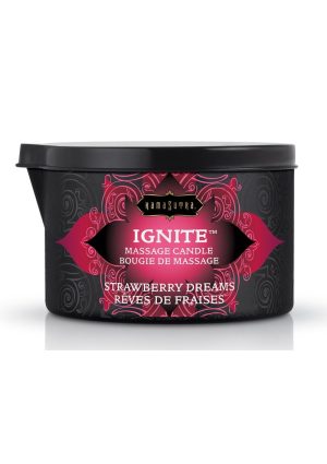 Kama Sutra Ignite Massage Candle Strawberry Dreams 6oz