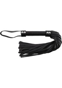 Rouge Short Leather Flogger - Black