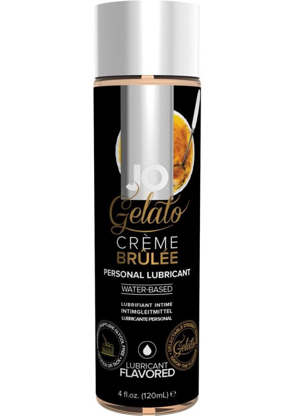 JO Gelato Water Based Flavored Lubricant Creme Brulee 4oz