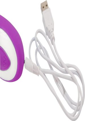 Wonderlust Serenity Rechargeable Silicone Vibrator - Purple