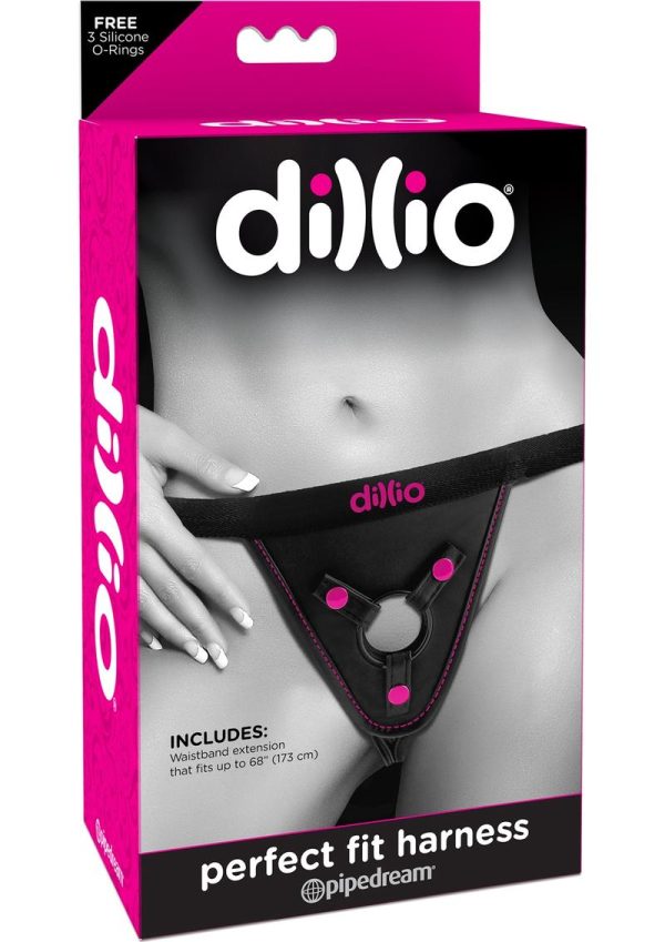 Dillio Perfect Fit Harness - Black/Pink