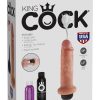 King Cock Squirting Dildo 6in - Vanilla
