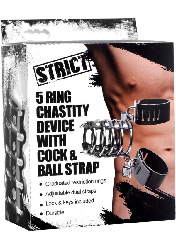 Strict Gates of Hell Chastity Device - Black