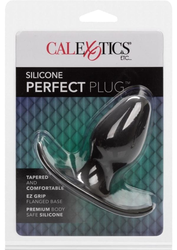 Perfect Plug Silicone Anal Plug 3.5in - Black