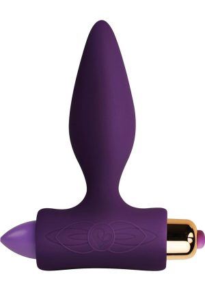 Petite Sensations Silicone Vibrating Butt Plug - Purple