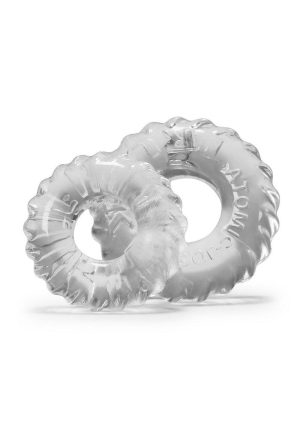 Oxballs Truckt Cock Ring (2 Pack) - Clear