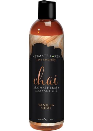 Intimate Earth Chai Aromatherapy Massage Oil Vanilla Chai 4oz