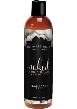 Intimate Earth Naked Aromatherapy Massage Oil Fragrance Free 4oz