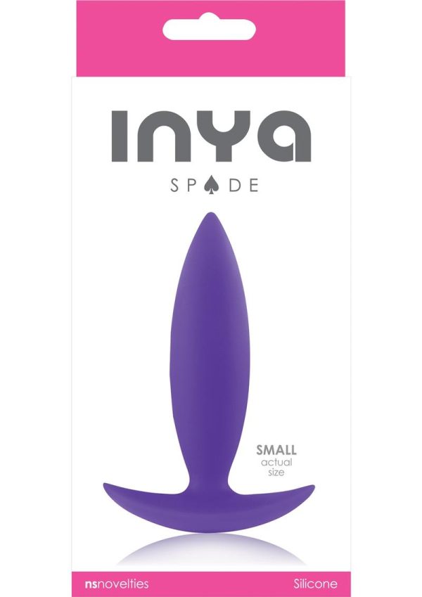 Inya Spade Silicone Butt Plug - Small - Purple