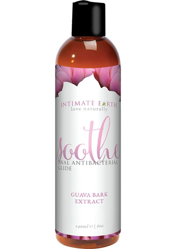 Intimate Earth Soothe Antibacterial Anal Glide Lubricant Guava Bark Extract 8oz