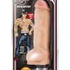 Loverboy Bad Boy Next Door Vibrating Dildo with Balls 13in - Vanilla