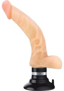 Loverboy The Boss Man Vibrating Dildo with Balls 10.5in - Vanilla